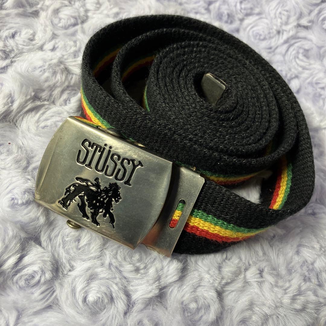 希少】00s old stussy ステューシー ラスタ柄ガチャベルト - メルカリ