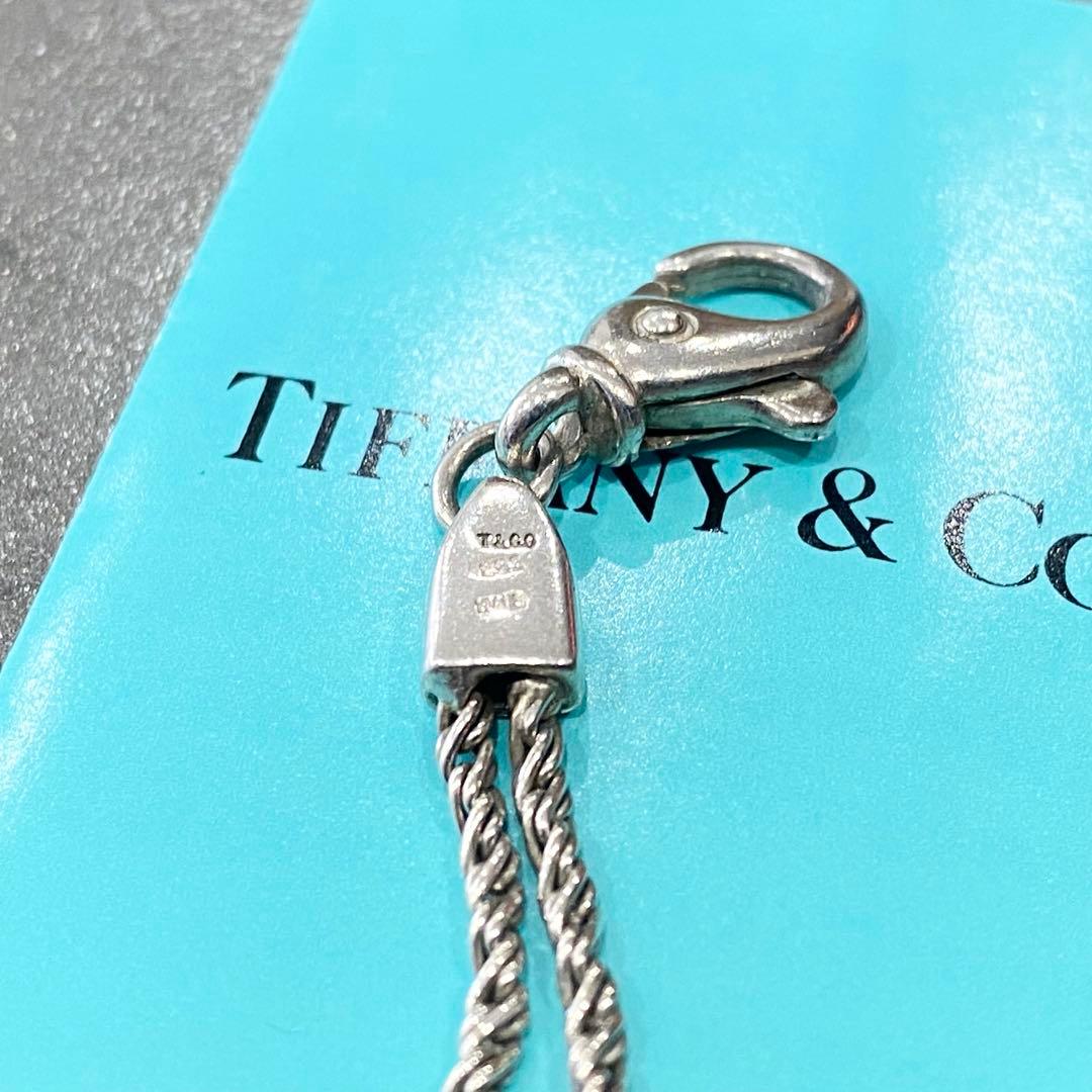 ヴィンテージ ティファニー シルバーブレスレット 星型チャーム ダブルロープ