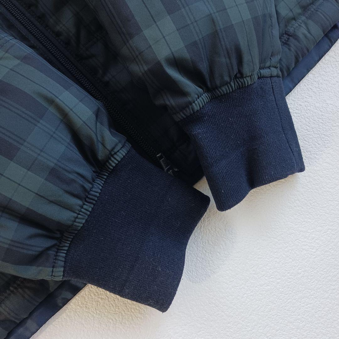 ビームスゴルフ　ダウンジャケット　チェック　ワッペン　ブラックウォッチ　M