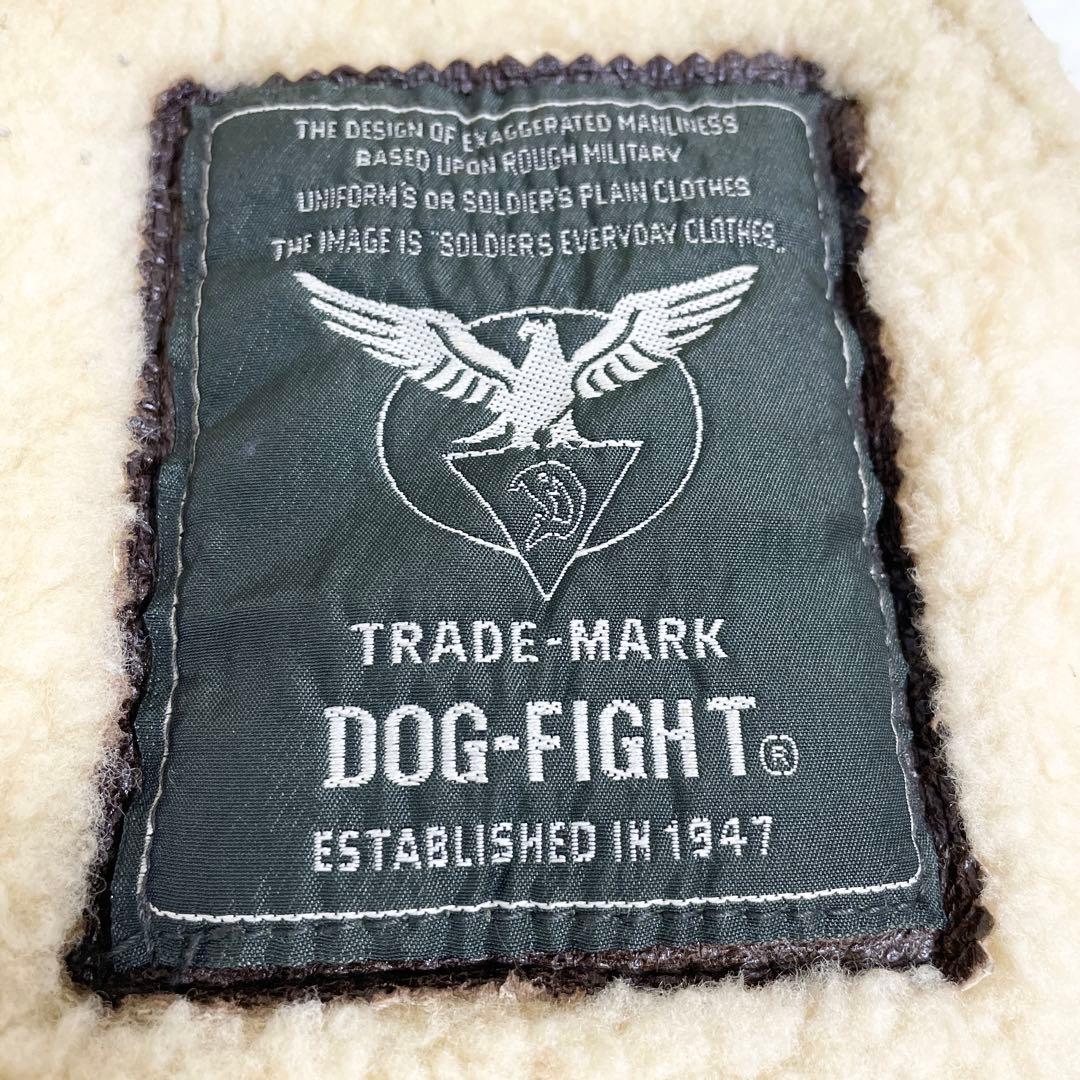 ドッグファイト フライトジャケット リアルムートン B-3 肉厚 シープ