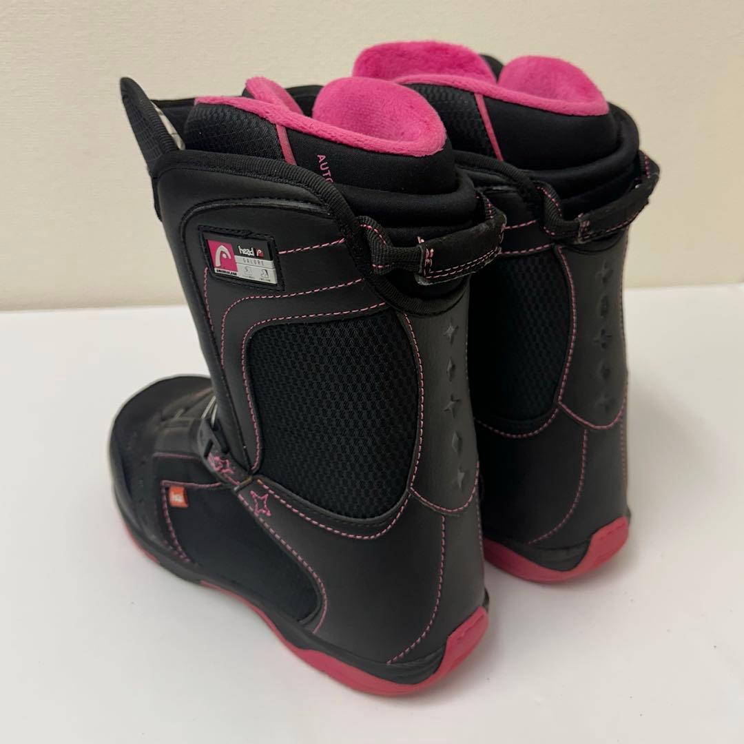 head 女性用スノーボードブーツ ブラック/ピンク　23.0cm