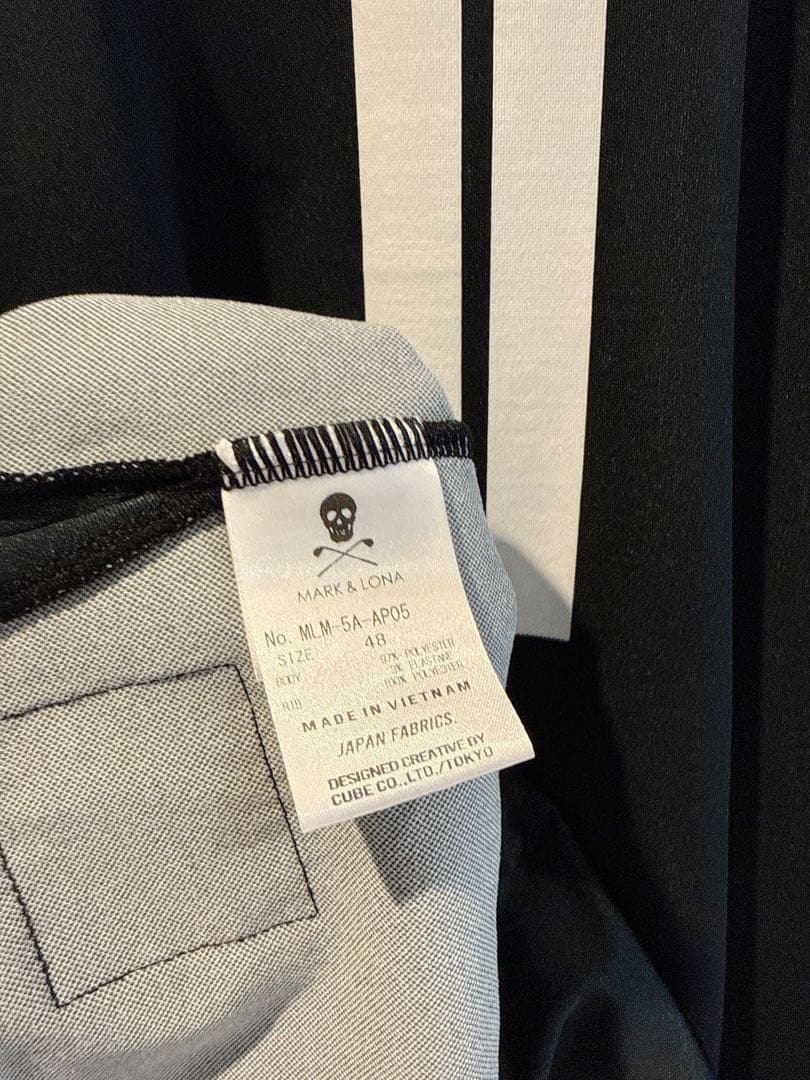 美品 ★ MARK&LONA 2025最新 ポロシャツ マーク&ロナ 黒
