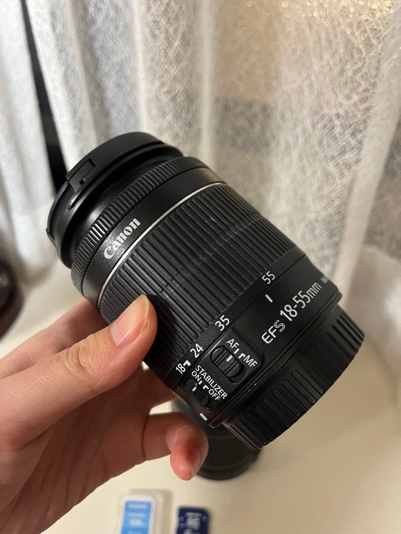 Canon EF-S 18-55mm, EF-S 55-250mm ＋SDカード