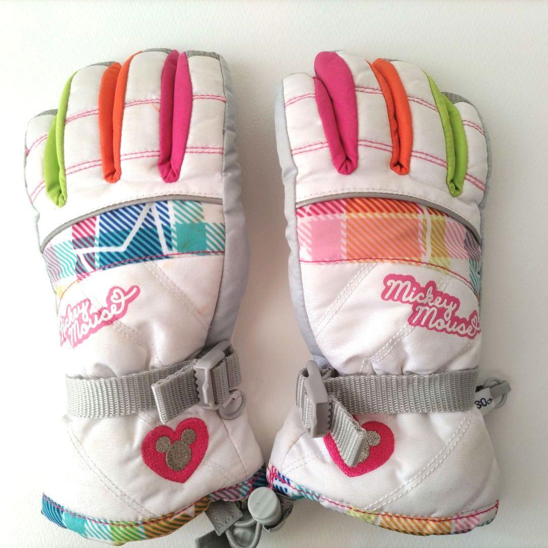 Disney【IGNIO】130上下スキーウェア ゴーグル グローブ 4点セット