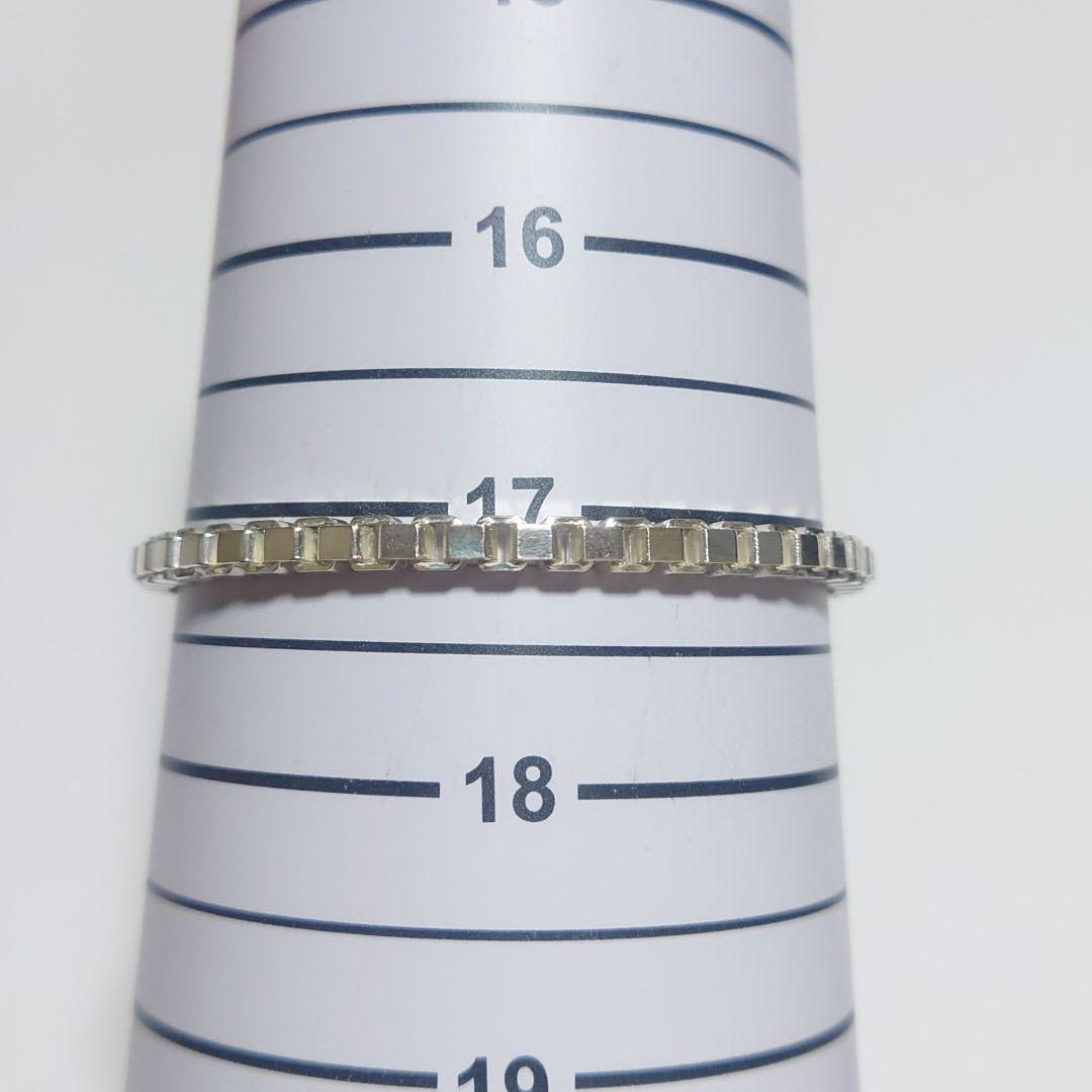 極美品 ティファニー ブレスレット ベネチアン 17号 シルバー 袋付き