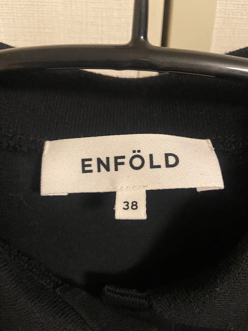ENFOLD ストレッチカノコ 立体スリーブポロSHIRT エンフォルド