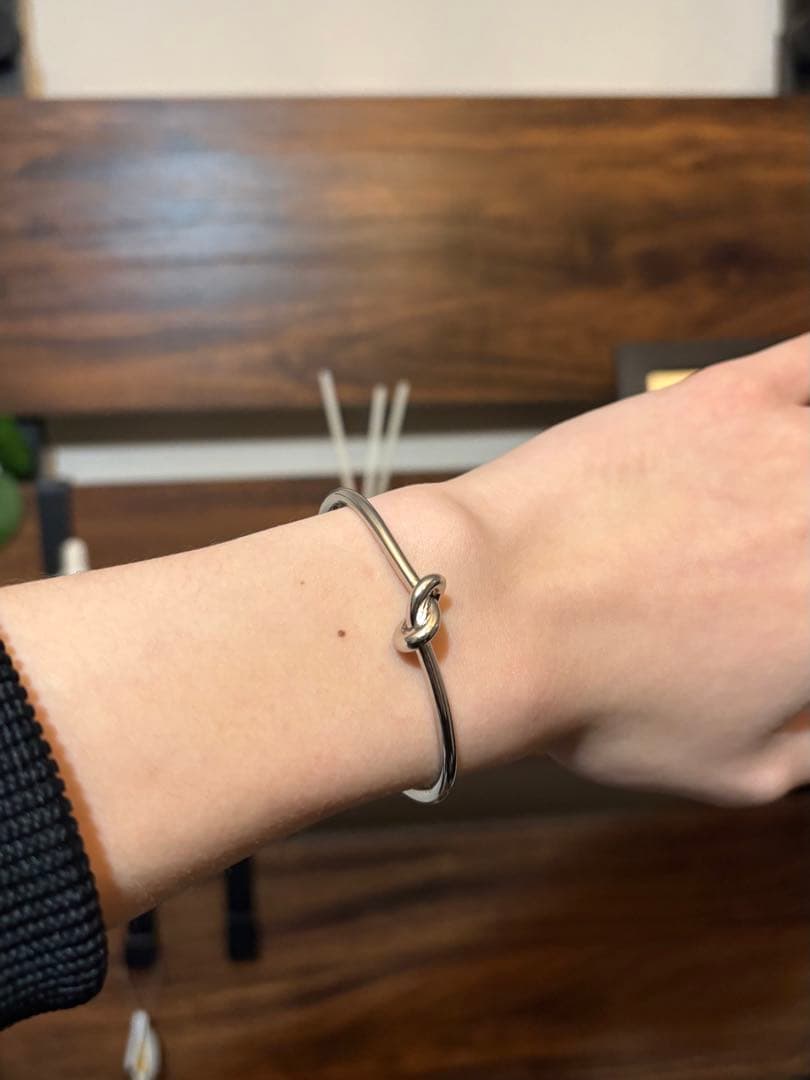 CELINE ノットバングル シルバー ブレスレット 本物