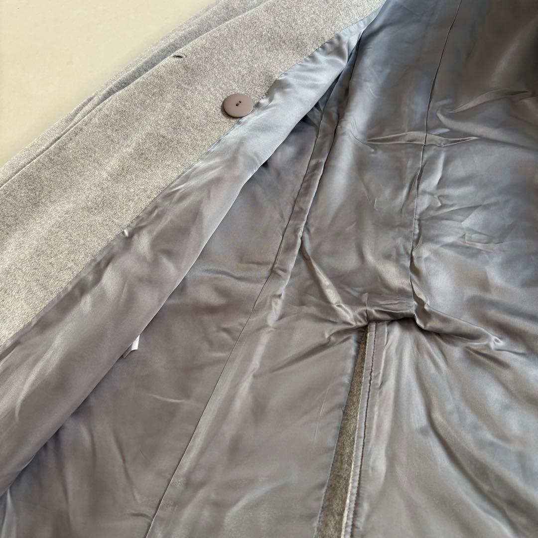 【美品】23区　ウールアンゴラビーバー フーデッド コート