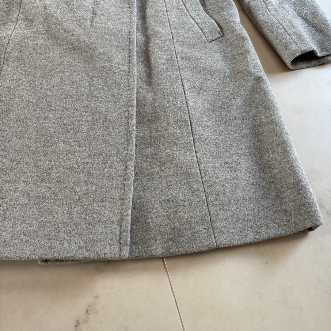 【美品】23区　ウールアンゴラビーバー フーデッド コート