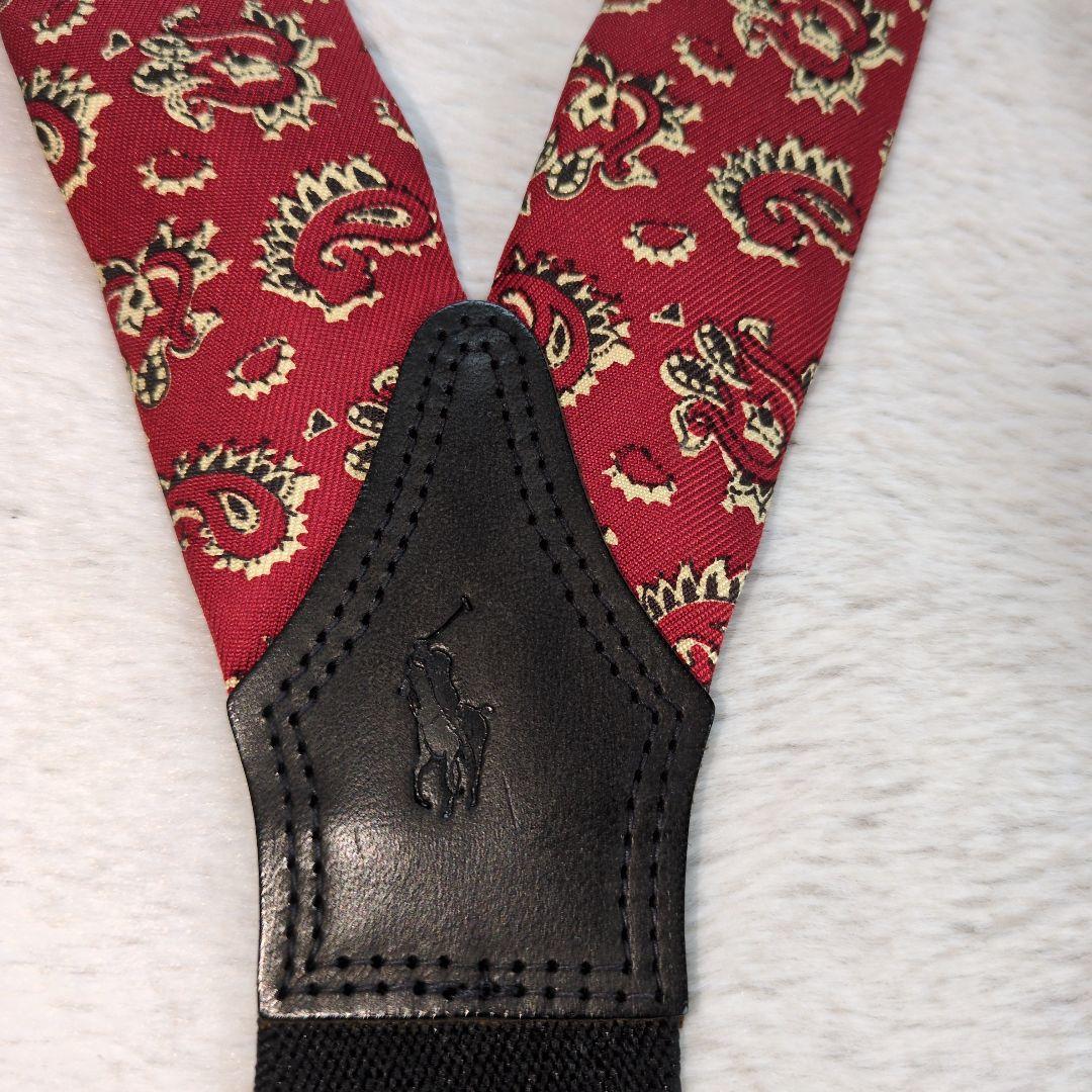 希少　ラルフローレン　サスペンダー　アメリカ製