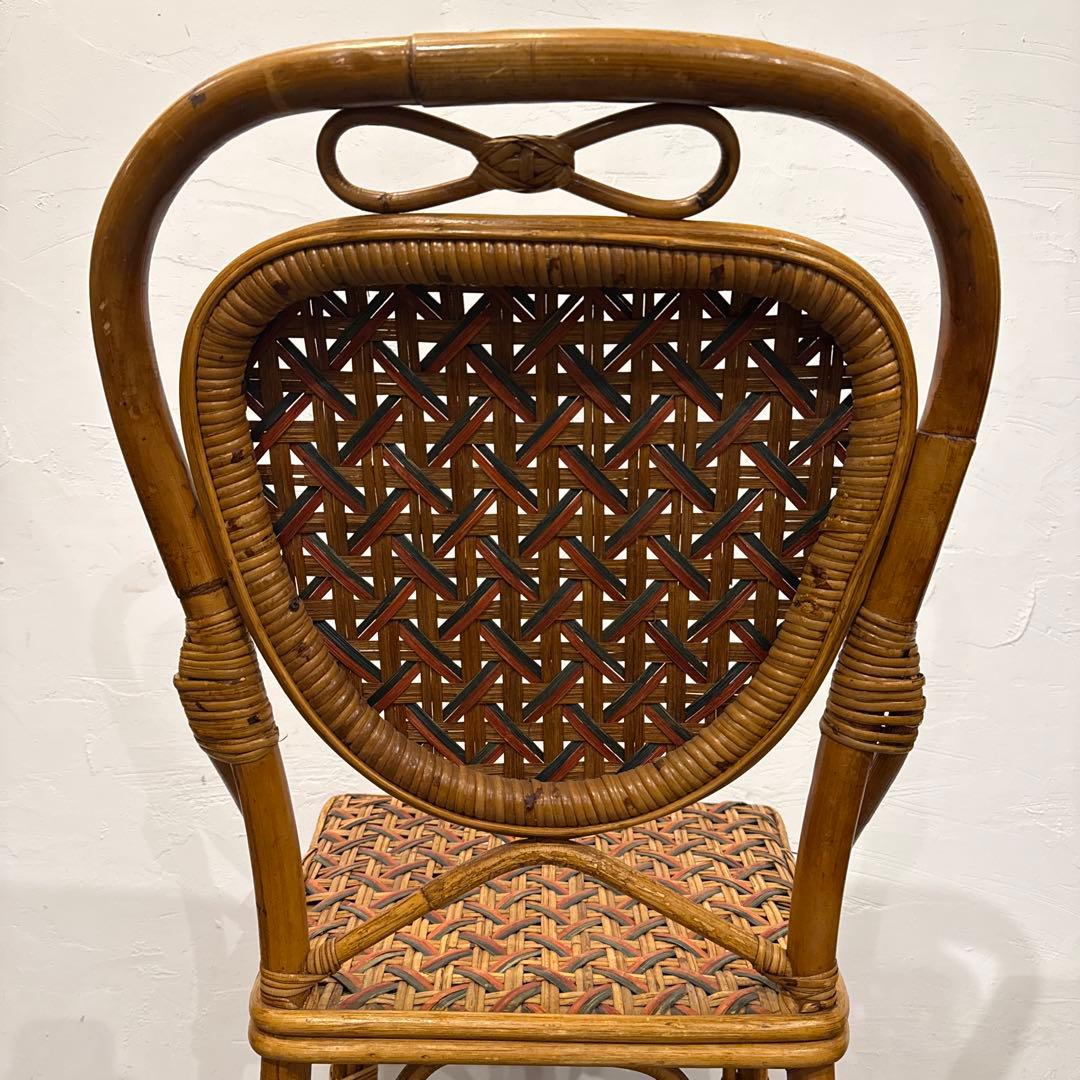 年末年始saleヴィンテージ　カフェチェア　ラタンチェア