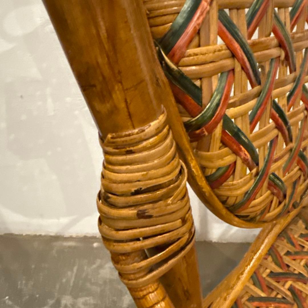 年末年始saleヴィンテージ　カフェチェア　ラタンチェア