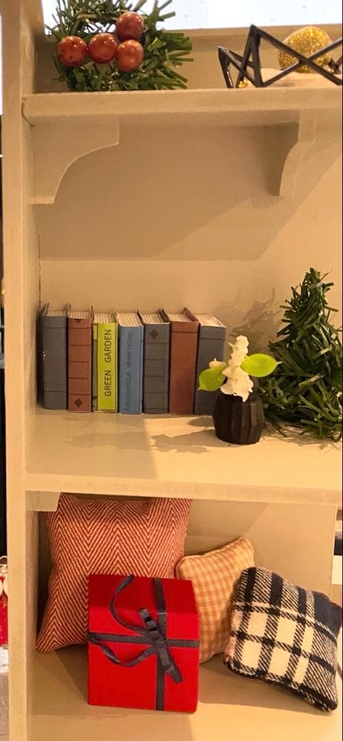 ドールハウス　撮影背景ボード　ハンドメイド☆ ルーム＆チェア＆シェルフ家具