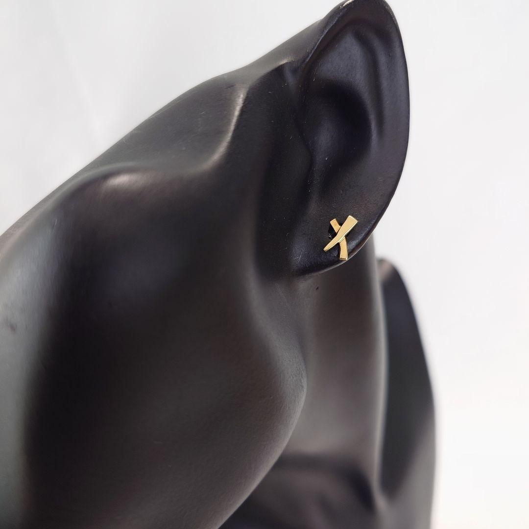 TIFFANY ティファニー K18YG キス ピアス 片耳用 6007