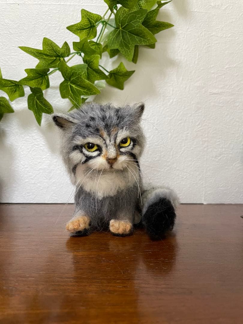 マヌルネコ 羊毛フェルト