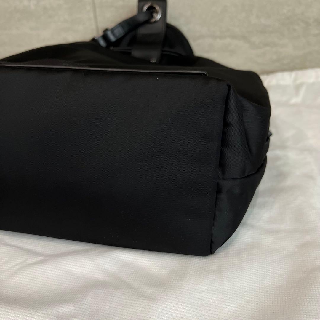 極美品✨HUNTING WORLD ナイロン×レザー 巾着リュック　バックパック