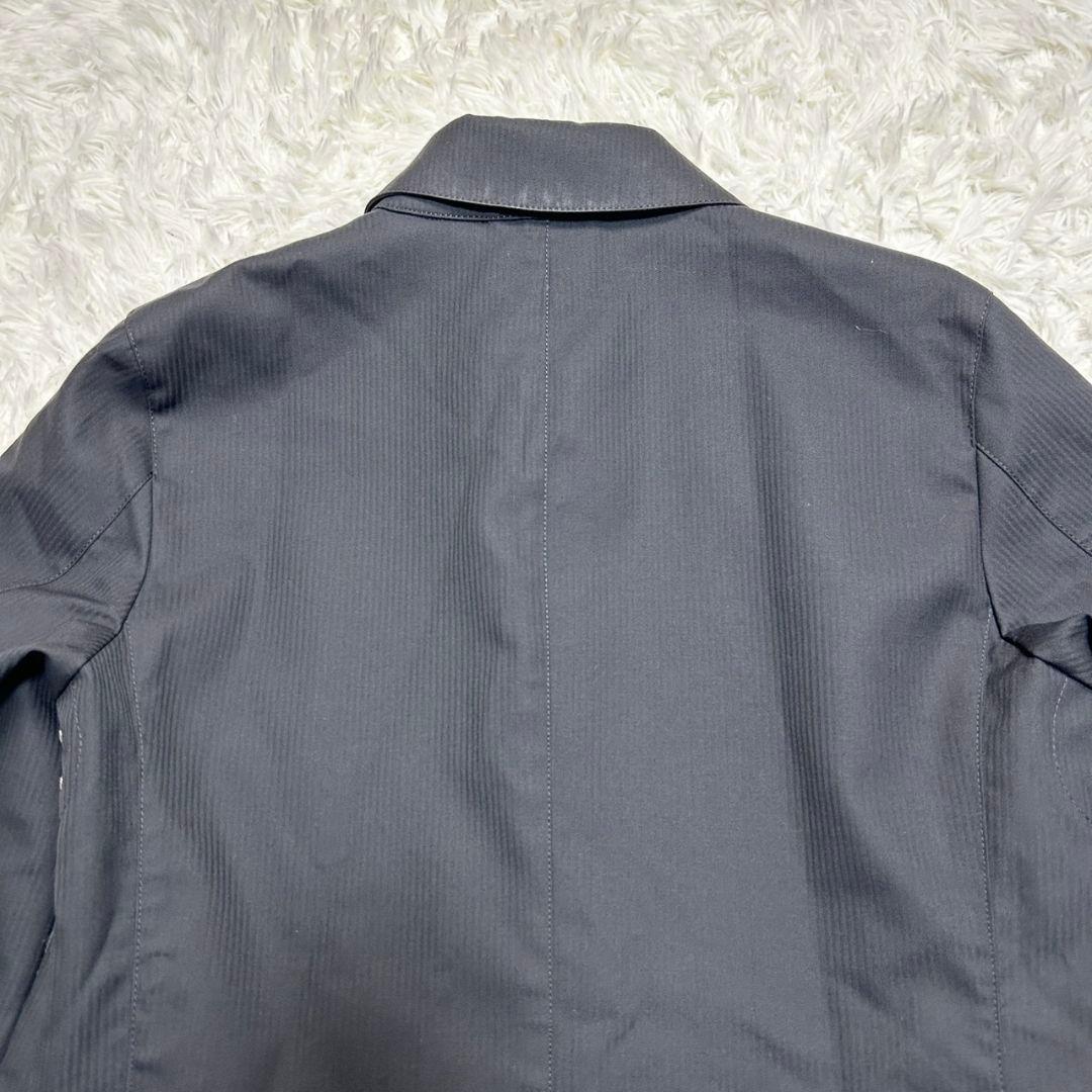 【美品】マッキントッシュ ステンカラーコート ライナー付き ブラック ゴム引き