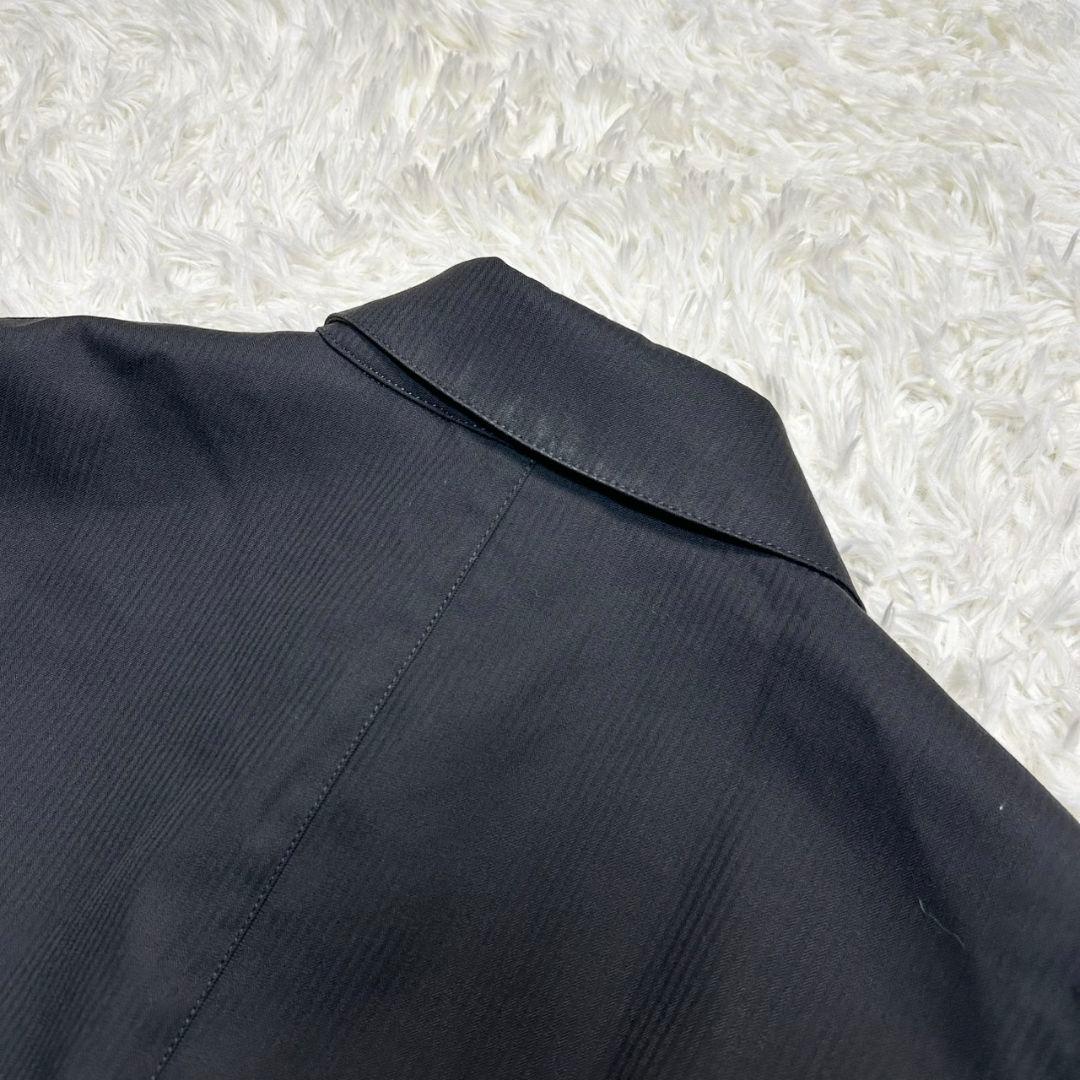 【美品】マッキントッシュ ステンカラーコート ライナー付き ブラック ゴム引き