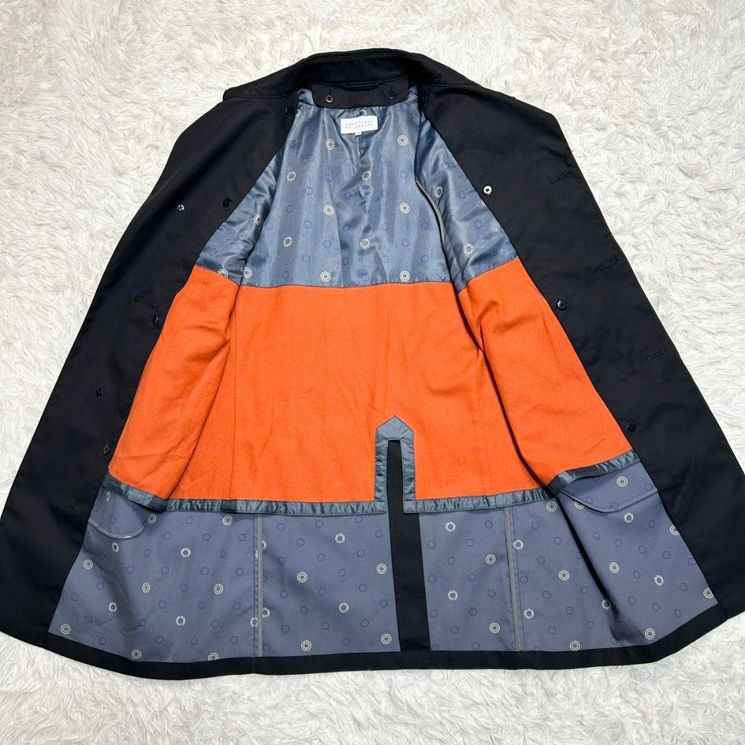 【美品】マッキントッシュ ステンカラーコート ライナー付き ブラック ゴム引き