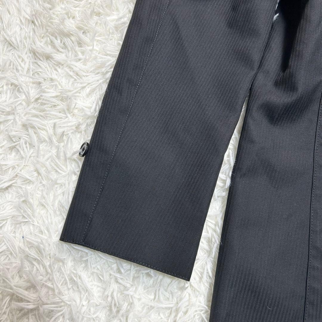 【美品】マッキントッシュ ステンカラーコート ライナー付き ブラック ゴム引き