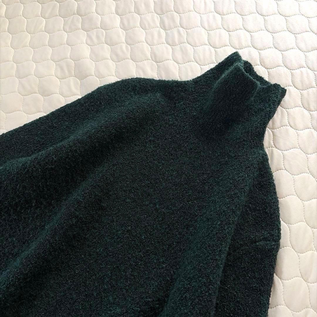 【美品】BEARDSLEY✴︎ブークレータートルニットワンピース　グリーン