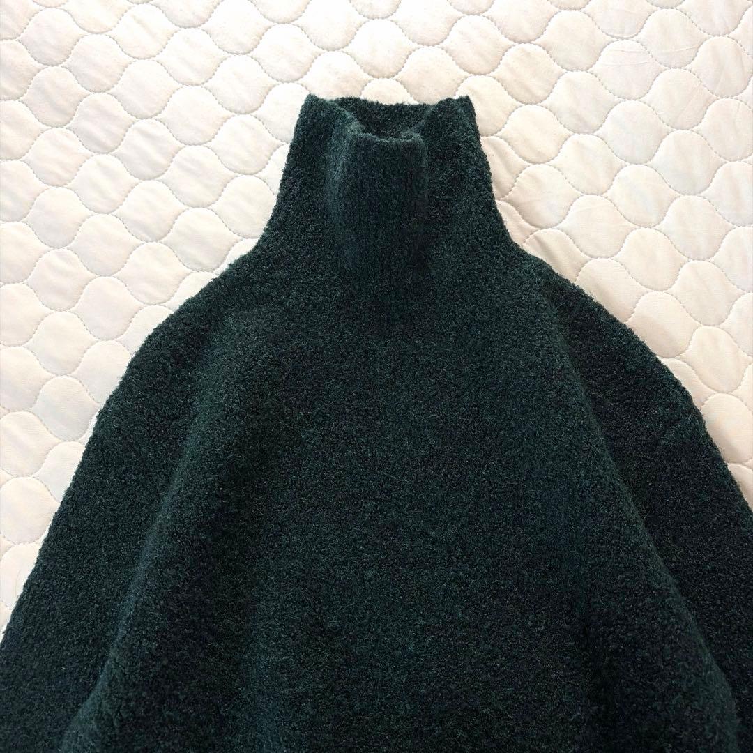 【美品】BEARDSLEY✴︎ブークレータートルニットワンピース　グリーン