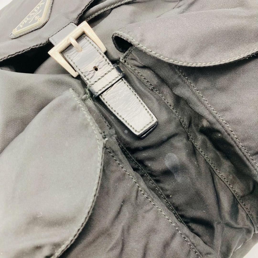 PRADA リュック バックパック デイパック ナイロン レザー ブラック ロゴ