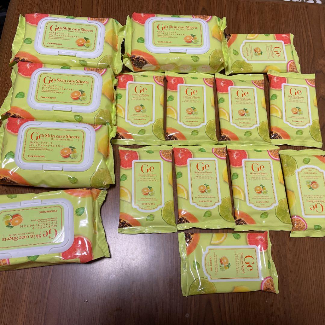Geスキンケアシート フレッシュシトラスプラス120枚 チャームゾーン GE