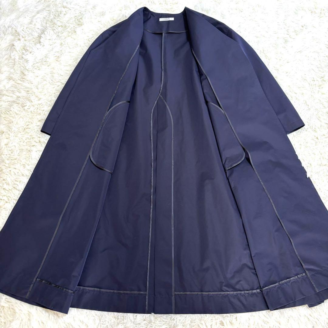 【極美品】SHE Tokyoコート　Doris ネイビー　大きいサイズ