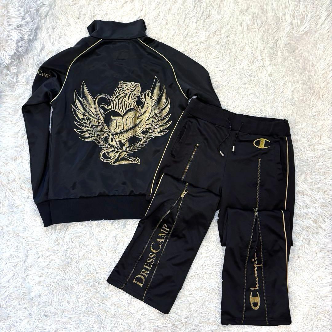 チャンピオン dress camp ドレスキャンプ セットアップ バックロゴ