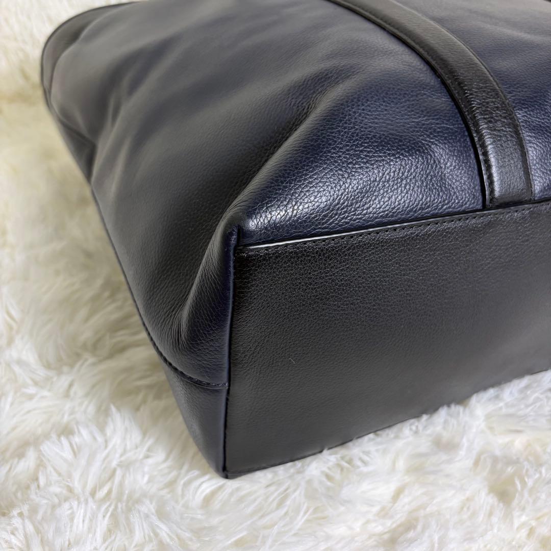 未使用級美品 コーチ メトロポリタン 2way ビジネスバッグ オールレザー