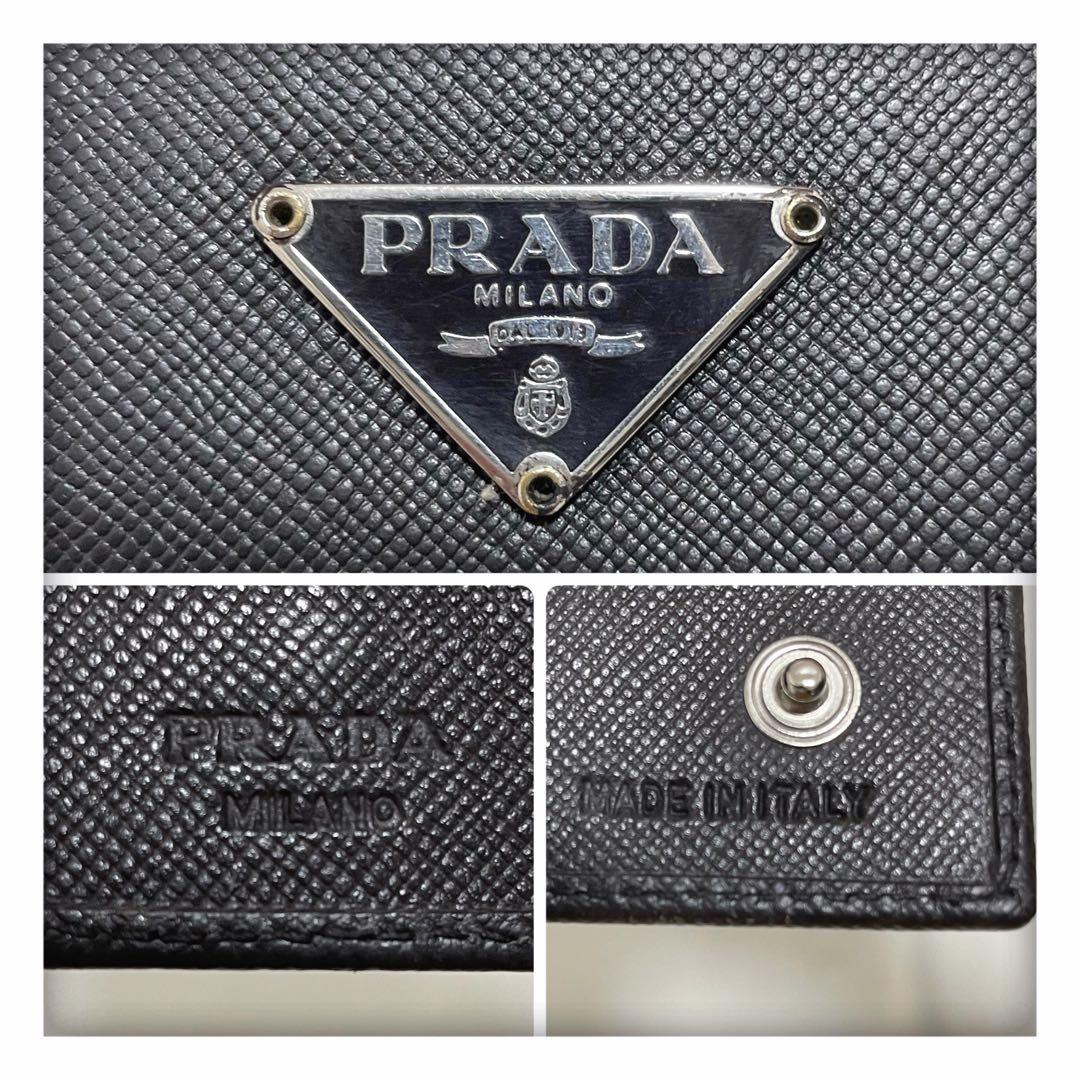 お値下げ‼️ ✨美品 大人気✨ プラダ サフィアーノ キーケース 6連 ブラック