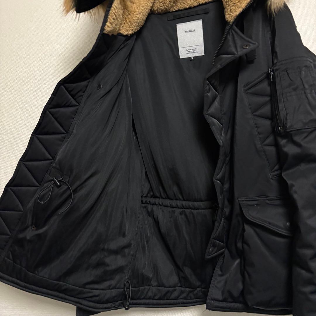 【美品】narifuri ナリフリ モッズコート ファー