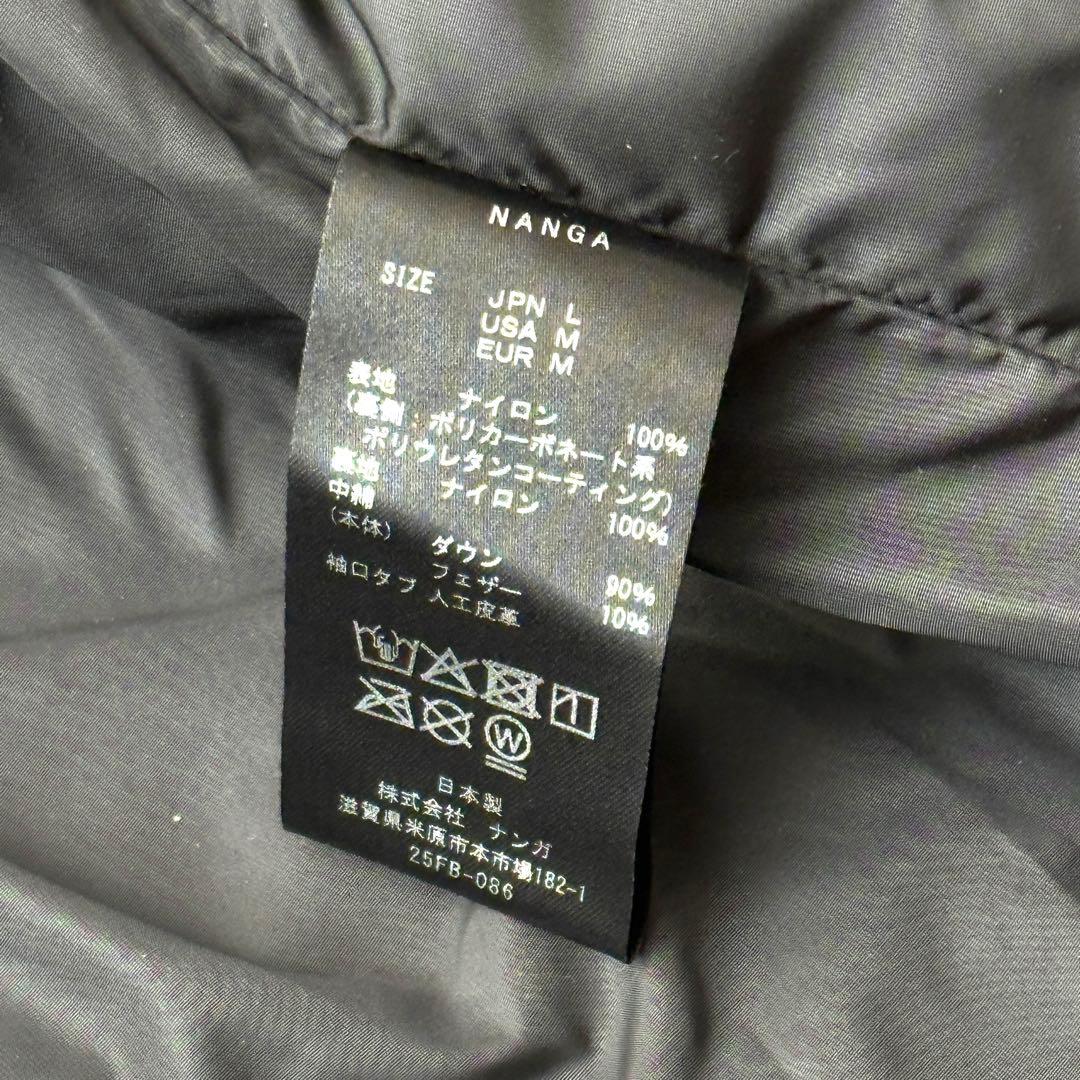NANGA DUFFER オーロラテックス　ダウンフーディ　ブラック　L