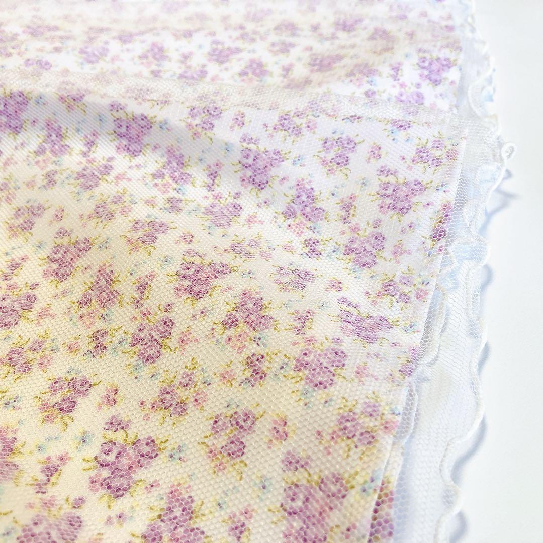 ラベンダー×花柄 120 セレモニー 入学 卒園 発表会 フォーマル