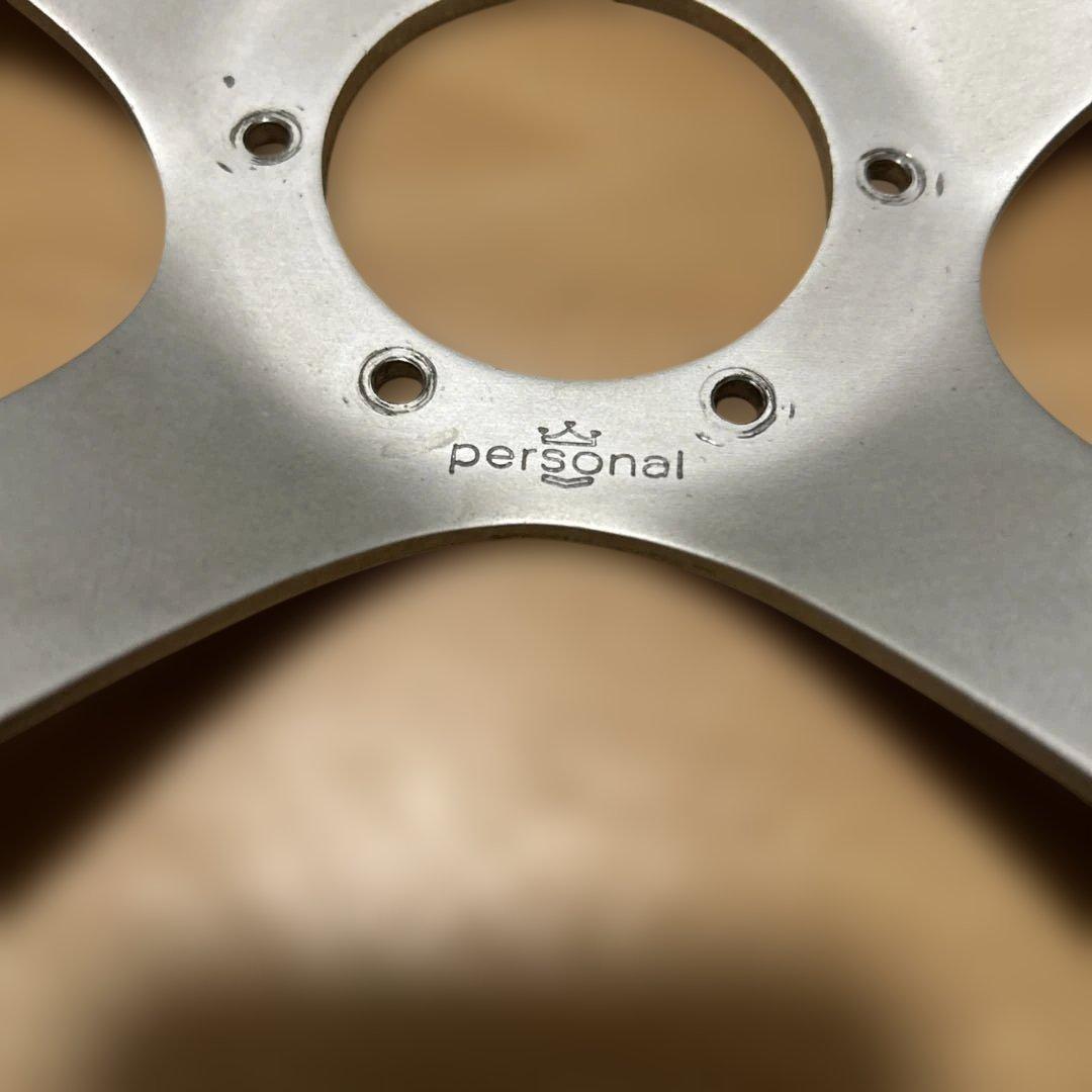 PERSONAL ウッドステアリング 4本スポーク　TOYOTAエンブレム