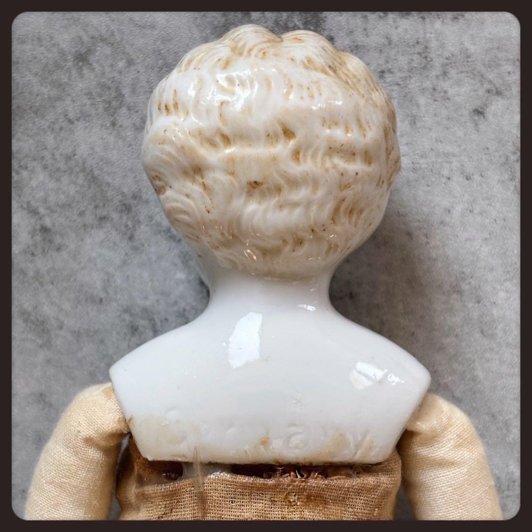 アンティーク　 ブロンドチャイナヘッドドール ビスクドール