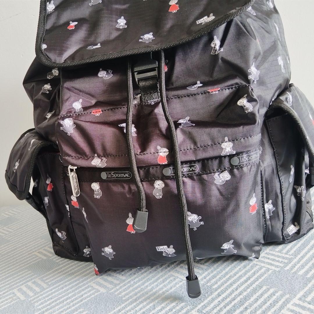 レスポートサック　ムーミンシリーズ　リトルミイ ブラック リュック バックパック