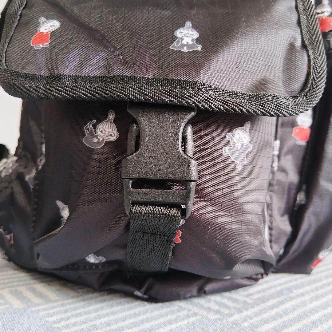 レスポートサック　ムーミンシリーズ　リトルミイ ブラック リュック バックパック