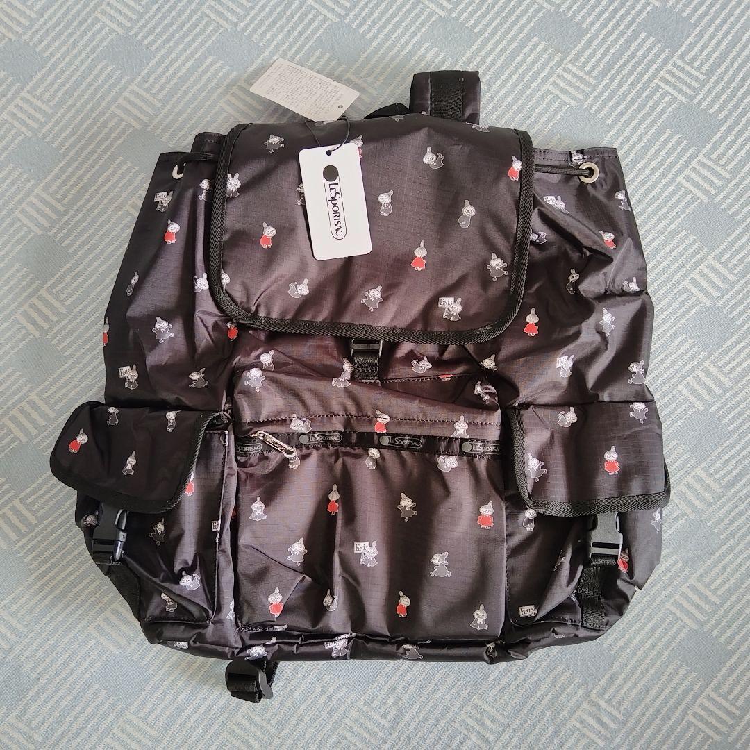 レスポートサック　ムーミンシリーズ　リトルミイ ブラック リュック バックパック