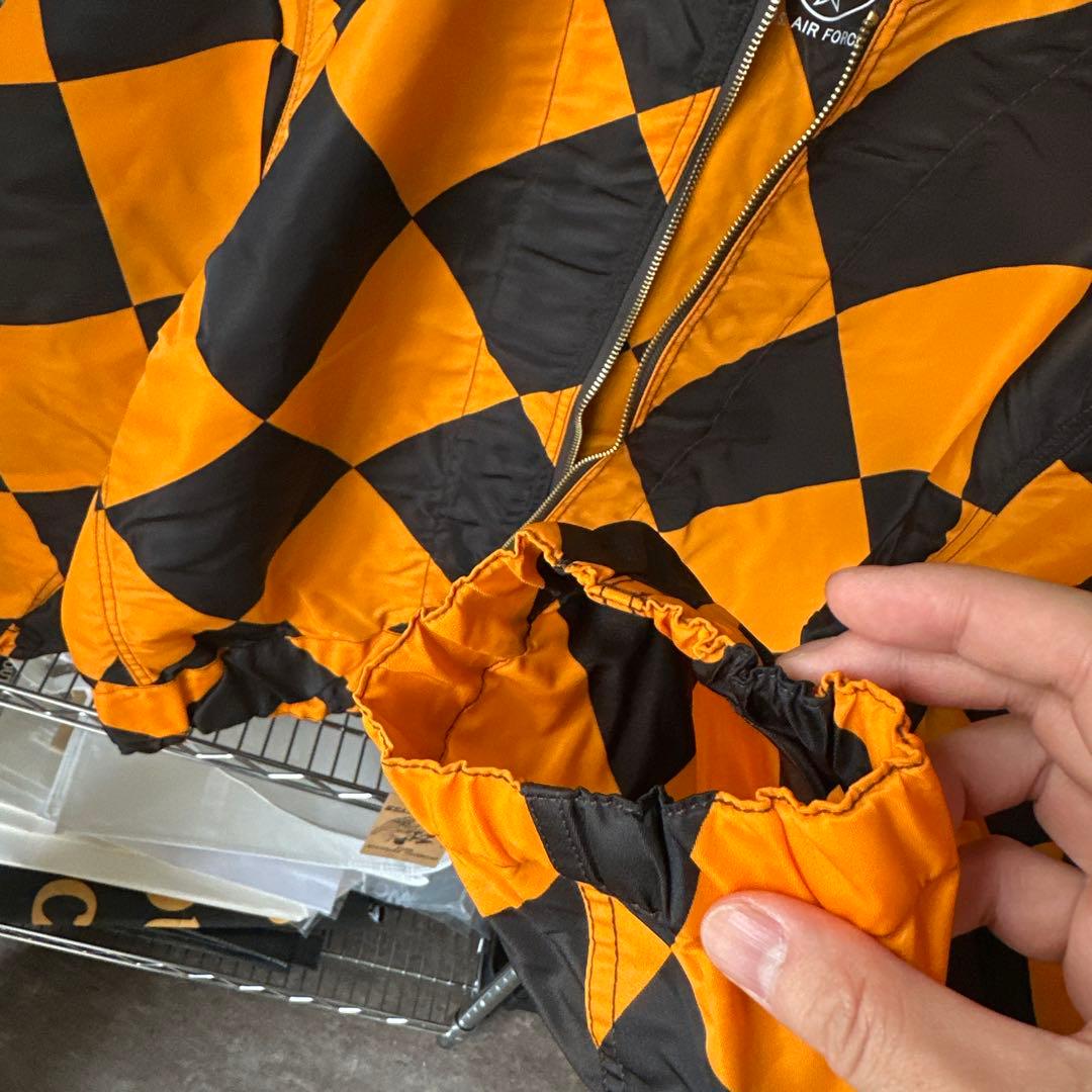 Lサイズ　ダイヤ柄50's復刻USAF G1ラインクルーマンジャケット