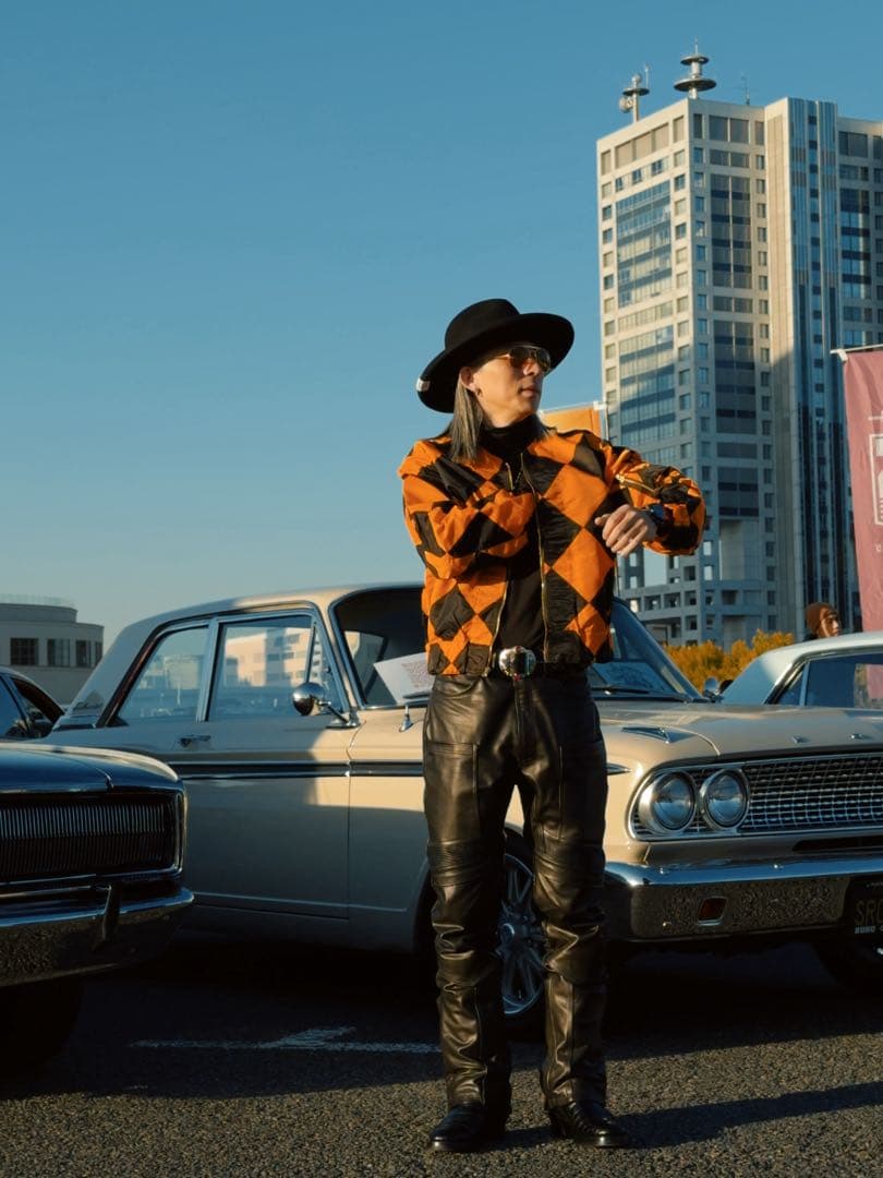 Lサイズ　ダイヤ柄50's復刻USAF G1ラインクルーマンジャケット