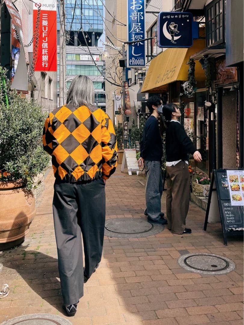 Lサイズ　ダイヤ柄50's復刻USAF G1ラインクルーマンジャケット