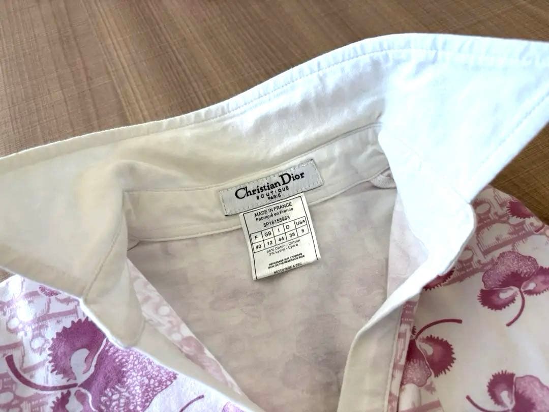 美品 クリスチャンディオール ガリアーノ期 花柄 トロッター
