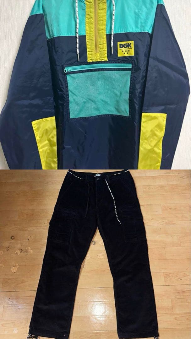 【合計34500円】新品 DGK ナイロンジャケット　コーデュロイパンツセット