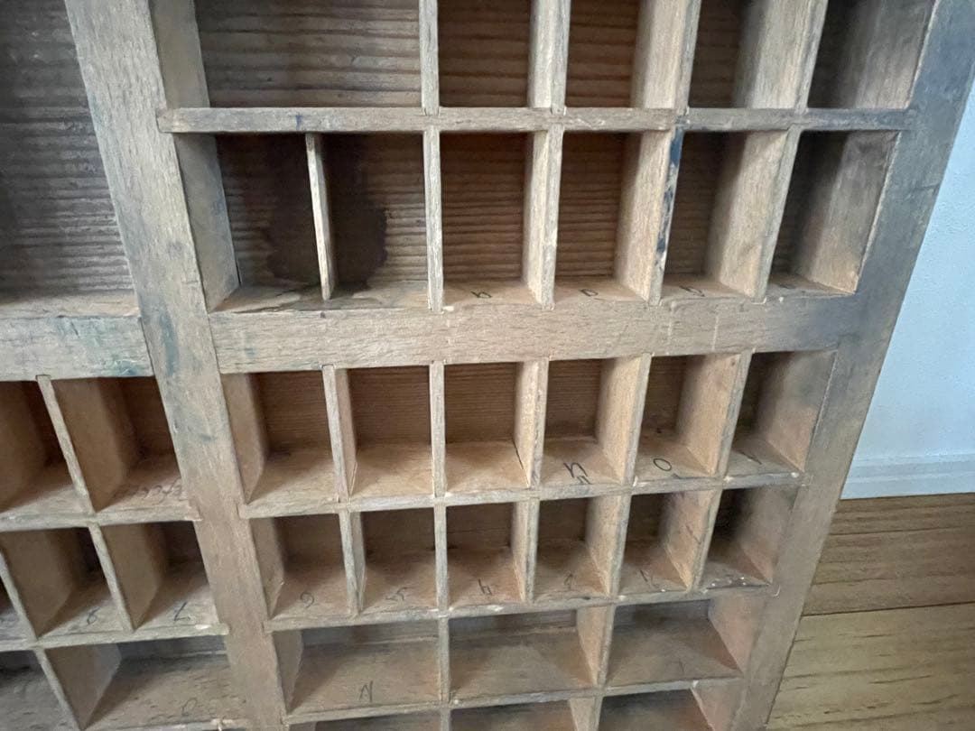 ドイツ　アンティーク　プリンタートレイ　ケースボックス