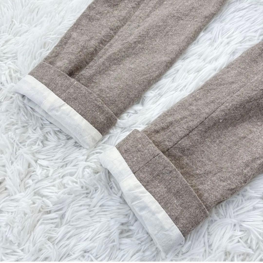 美品✨【evam eva 】ロングコート　麻　アルパカ　モヘヤ　天然素材　日本製