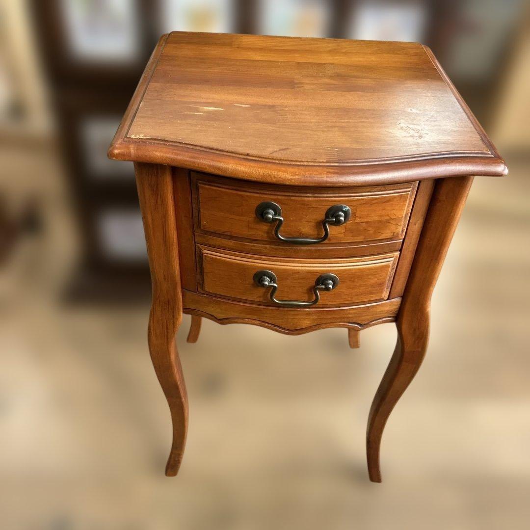 アンティーク調 猫脚 チェスト サイドテーブル コンソール 花台 電話台