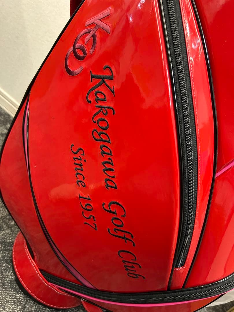 Kakogawa Golf Club ゴルフバッグ 赤　パラソル付き