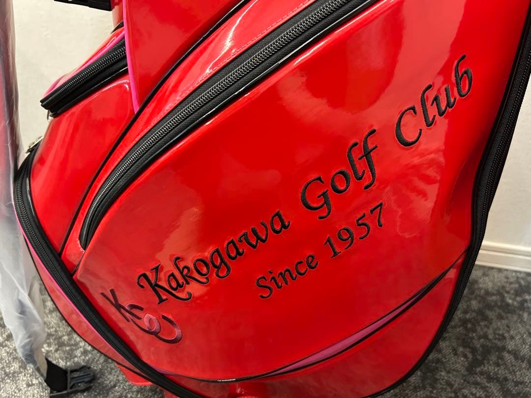 Kakogawa Golf Club ゴルフバッグ 赤　パラソル付き